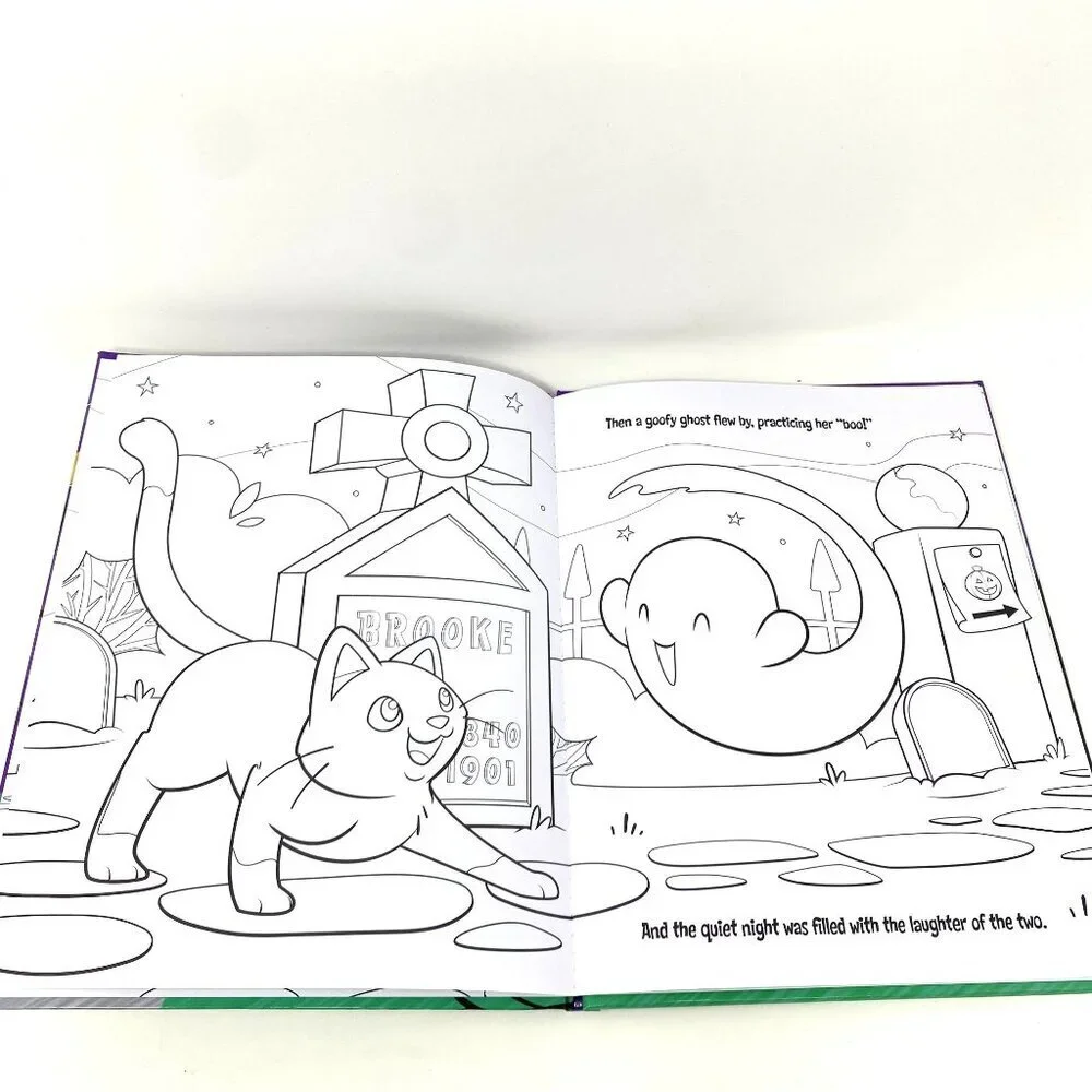 Bendon Counting to Halloween Color and Read Along Book Hardcover Storybook